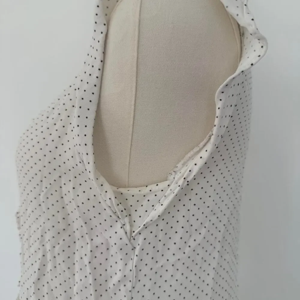 ZARA POLKA DOT RUFFLE TOP - Picture 3 of 5